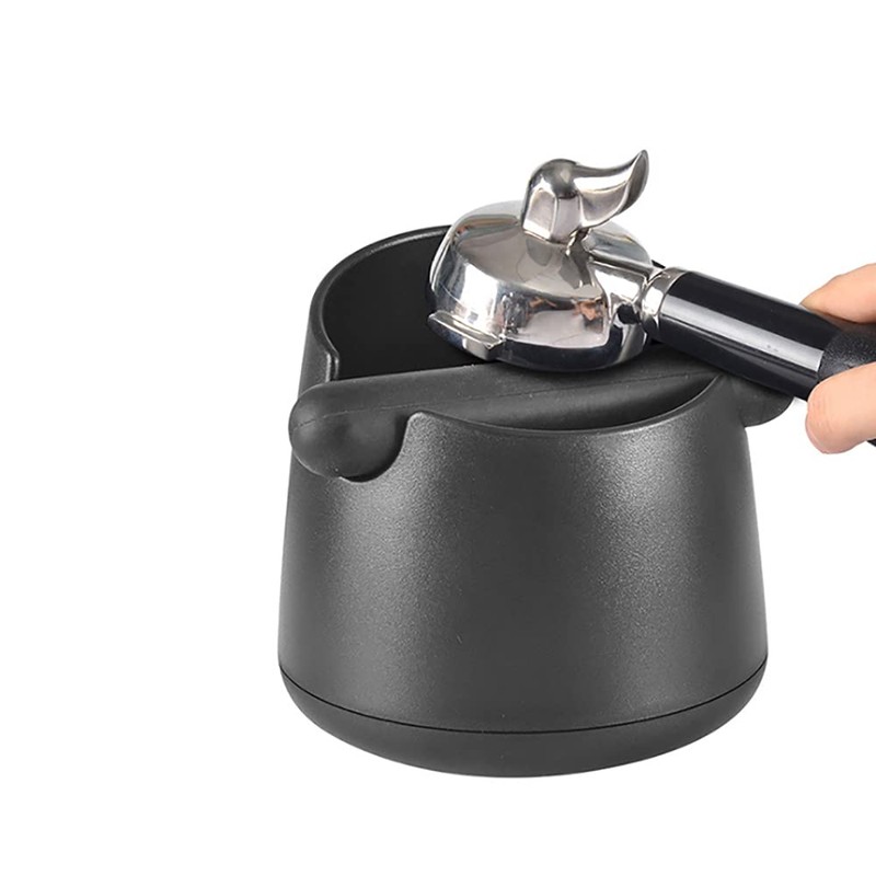 ANCLLO Coffee Knock Box, Espresso Knock Box with Removable Rubber