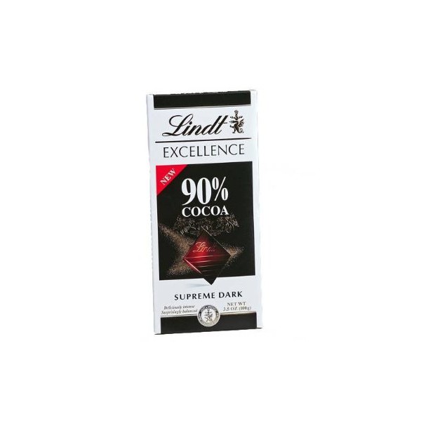 Lindt Excellence Chocolate Bar 90% Cocoa, 3.5-Ounce Bars (Pack of 12)