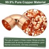 YOKIVE 1 Pcs Elbow Copper Fitting, 90 Degree Copper Pipe
