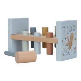 Little Dutch Forest Friends 7246 FSC Wooden Hammer Bench Blue