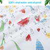 Round Table Protector Wipeable Circle Tablecloth Elastic Edged Fitted Table