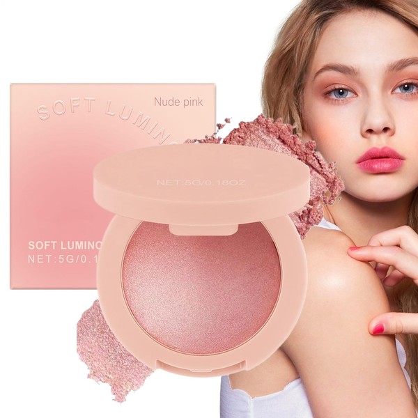 Powder Blush | Pink Powder Blush Face Makeup - Long-Lasting