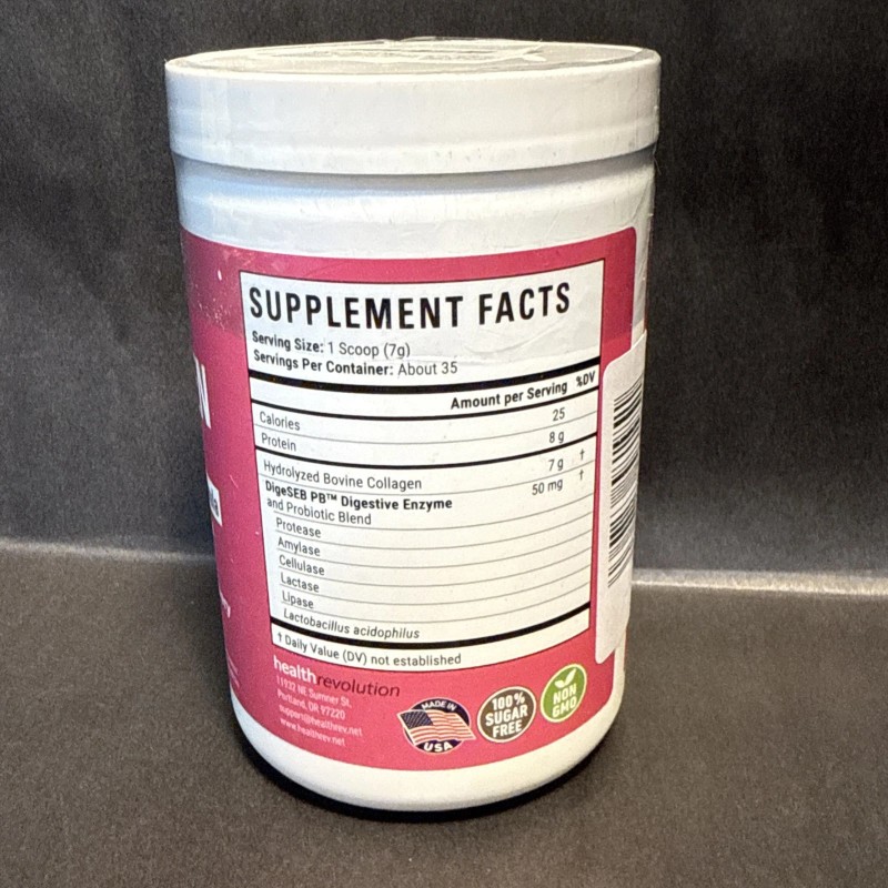 Health Revolution Hydrolyzed Collagen Peptides Hair Skin & Nail Formula