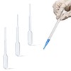 NIHOOOOH スポイト 0.2ml 100本 ピペット 使い捨て 透明 プラスチック製 スポイト 小