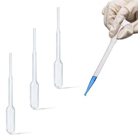 NIHOOOOH スポイト 0.2ml 100本 ピペット 使い捨て 透明 プラスチック製 スポイト 小 微量液体移送用 柔軟 PE 素材 実験 工作 精油 化粧品 小分け DIY用 スポイド ロングタイプ 人間工学設計