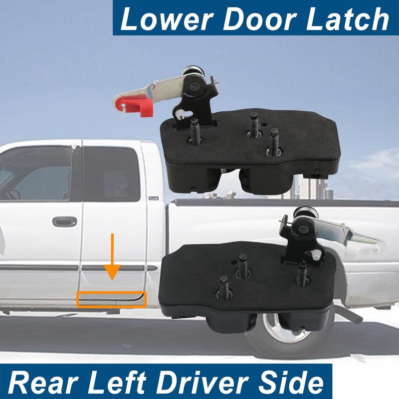 Lower Door Latch for Rear Quad Cab Compatible with Dodge