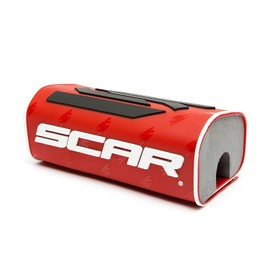 SCAR Handlebar pad without centre strut, moto cross, quad, dirt bike, Enduro, red