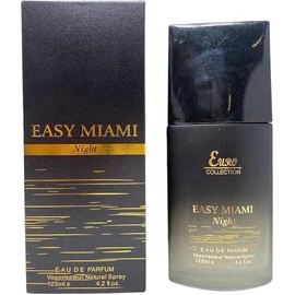 Easy Miami Night for Men (EC) Eau de Parfum 3.4 Fl. Oz, Leather fragrance for men.