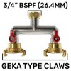Brass GEKA Type Hose Quick Connect Adapter Claw Fitting Pipe