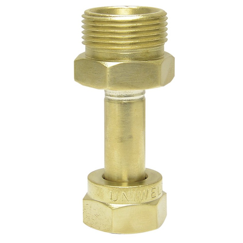 Uniweld F41 Brass Adaptor from CGA200 "MC" Tank to CGA520