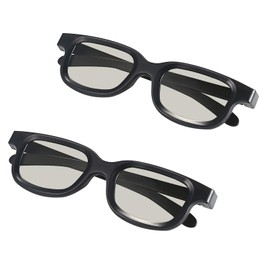 Aroncent 2 Pairs of 3D Glasses Polarising Glasses RealD Adult for RealD TVs, Cinemas, Home Cinemas, Projectors, ABS TAC