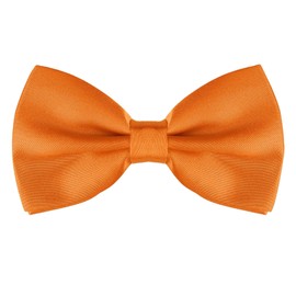 Allegra K Men's Bowtie, Bowtie, Ribbon, Formal, Wedding, School Entrance Ceremony, Adult, Adjustable, Solid Color,, orange