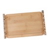 Bamboo Serving Tray with 2 Handle Eco Friendly Multipurpose Rectangular