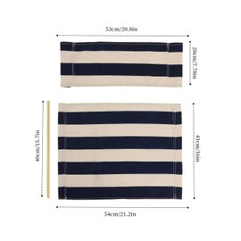 Director Chair Replacement Polyester Fabric Seat Cover Foldable Director’s Chair Cover Kit Black | 21.2" L x 16.1" W x 0.39" H