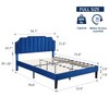 VECELO Full Size Upholstered Platform Bed Frame with Tufted Adjustable
