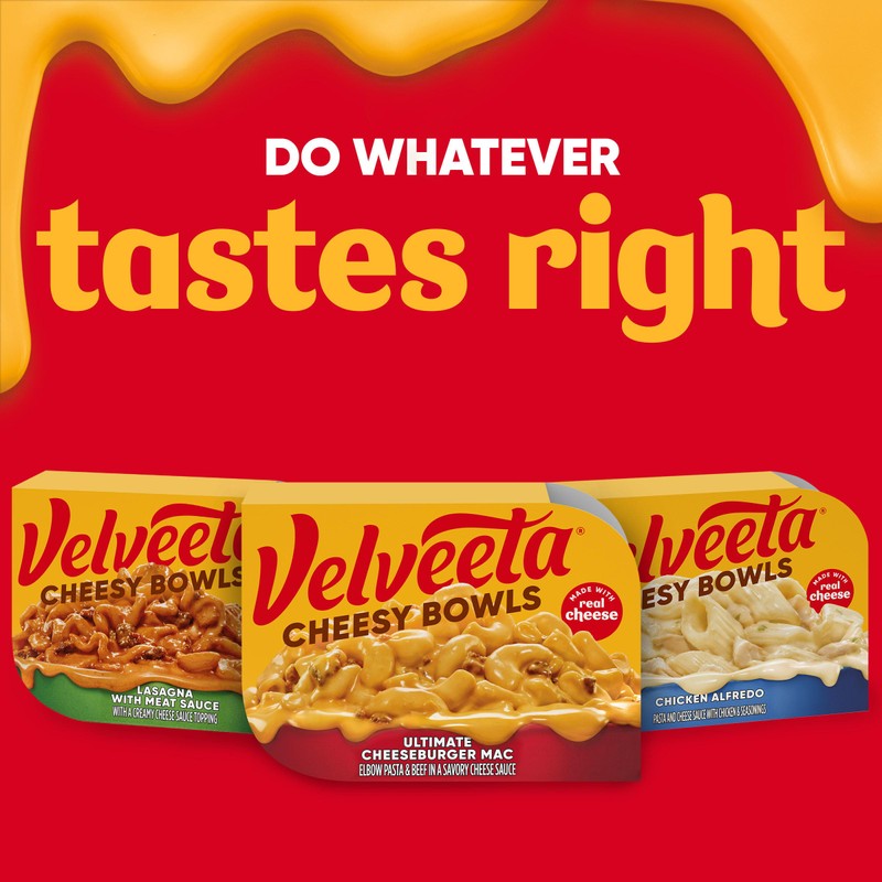 Velveeta Cheesy Bowls Ultimate Cheeseburger Mac Microwave Meal, 9 oz
