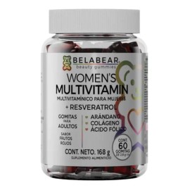 Belabear Multivitaminico P/mujeres 60pz Cereza Solanum Sabor Frutos rojos