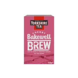 Yorkshire Tea Cherry Bakewell Brew, 4 Boxes of 40 Tea Bags (Total 160 Bags)