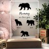 Bear Family Light Up Display - Daddy and Momma Bears