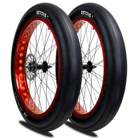 26x4 Fat Tire for Bicycle, 60 TPI, Zero-Rolling Resistance, Folded Replacement Compatible with E-Bikes and Tricycles. Puncture-Resistant Technology
