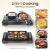 JAYGOVAN 2-Burner Butane Camping Stove, Push-Button Instant Ignition, Portable Camp