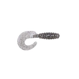 Yum Lures Grub Smoke Silver Flake, 2"