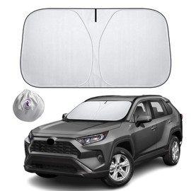 MONDAX - Parasol para parabrisas Toyota RAV4 2019-2023, 240T bloquea los rayos UV y el calor de la ventana delantera del coche para parabrisas, parabrisas delantero mantiene el vehículo fresco