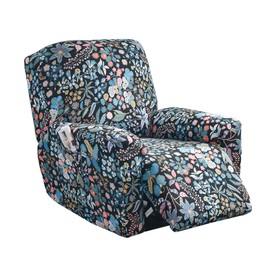 Eco-Ancheng Recliner Slipcovers 4-Pieces Lazyboy Recliner Covers Recliner Couch Covers Recliner Chair Cover Non Slip Reclining Slipcovers with Storage Pockets Furniture Protector for Living Room
