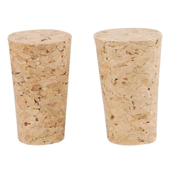 Wine Corks, Corks Conical Small, Conical Wooden Corks, Cork Stoppers, Natural Wine Corks, Beer Corks, Wooden Corks for Wine, Beer Bottles, Natural Corks, Craft Replacement Corks for Beer Wine (L 22 x