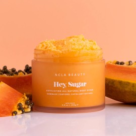NCLA - Hey, Sugar Body Scrub | Vegan, Cruelty-Free, Clean Skincare (Papaya Vanilla)