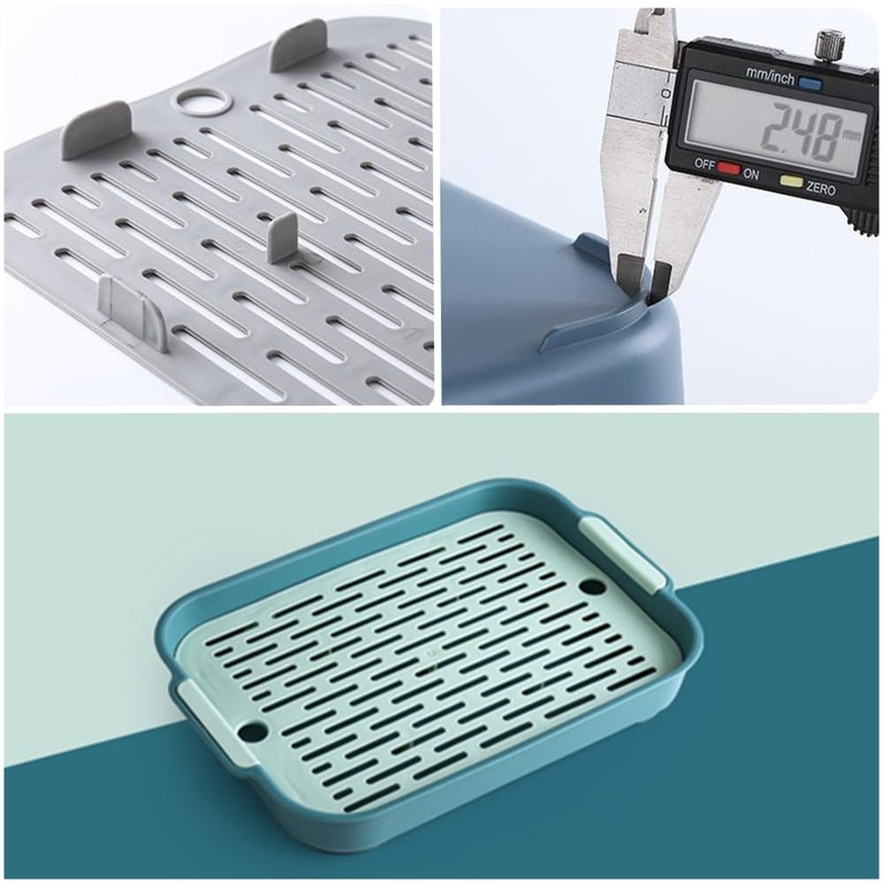 Granmagazz Rabbit Litter Box With Grate, Guinea Pig Potty Trainer