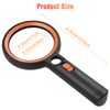 30X Magnifying Glass with Light, 30LED Magnifier with Light, 4.3in