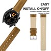 ANNEFIT Retro Leather Watch Strap, Quick Release Genuine Leather Strap,
