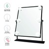 Danielle LED Hollywood Mirror- 6 Super Bright LEDs, Black