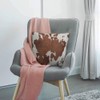 HGOD DESIGNS Cowhide Cushion Cover,Farm Animal Brown Cowhide Print Cow