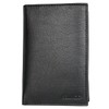 Genuine leather passport holder Bellugio also for other documents, black,