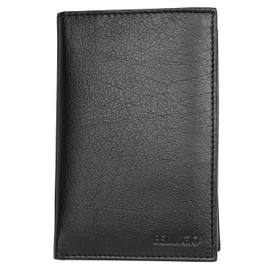 Genuine leather passport holder Bellugio also for other documents, black, Einheitsgröße, Classic