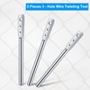 3 Pieces 3 Hole Wire Twister Multi-Functional Bender High-tensile Wire