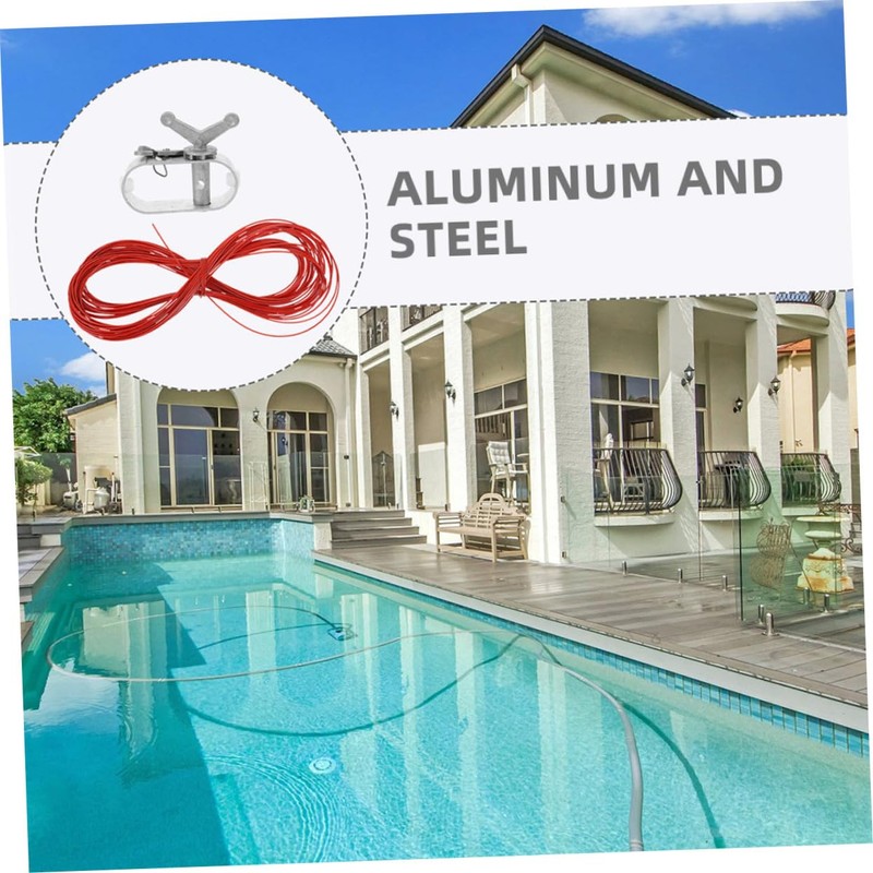 BESPORTBLE 1 Set Aluminum Pool Cover Winch with Self Locked