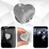 Hirificing Car Push Start Button Cover Bling Heart Shape Engine