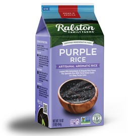Ralston Family Farms Purple Rice, 16 oz Carton: 6 Pack, American Grown, Non-GMO, Naturally Gluten Free