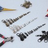 Yuxung 272 Pieces Zipper Repair Kit Replacement Zipper Pulls, Latch