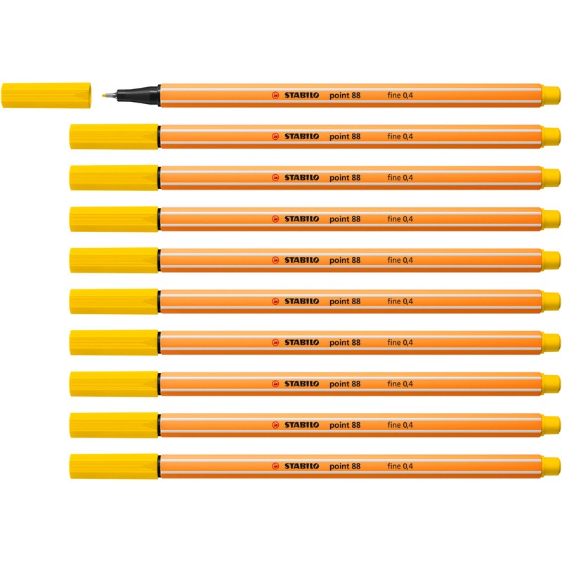 STABILO STABILO - Fineliner - point 88-10er Pack - zitronengelb