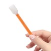 (100pcs) 5.11" Square Rectangle Foam Cleaning Swab Sticks-Orange