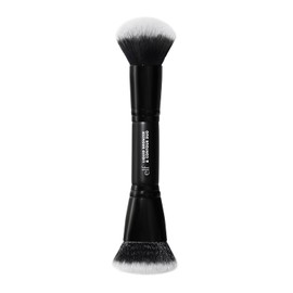 E.L.F. Liquid Bronzer & Contour Duo Brush Silk Highly Pigmented Formula with Dual Ended Makeup Brush 100% Synthetic Bristol and Not Tested on Animals / E.L.F. 리퀴드 브론저 & 컨투어 듀오 브러시 듀얼 엔드 메이크업 브러시가 포함된 실크 고색소 포뮬러 합성 브리스틀 100% 및 동물 실험을 하지 않았습니다