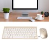 Keyboard Mouse Set 2.4G Wireless 78 Keys USB Thin Etched