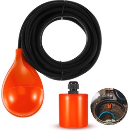 Tellegloww Septic Float Switch Sewage Sump Pump Switch Tank Alarm for Viscous Liquids and Suspended Solids in Wastewater Control the Level of Water Septic Pumps (16 ft Cable)