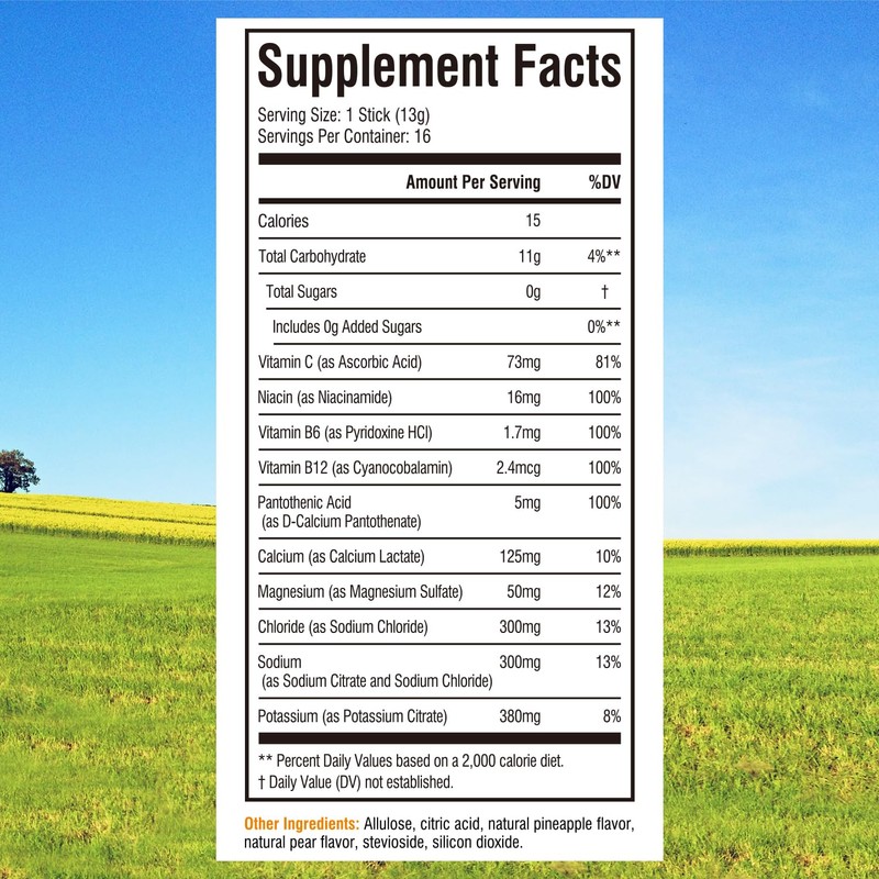 Innate Vitality Electrolytes Powder Packets, No Sugar, 5 Keto Electrolytes
