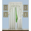 Today's Curtain, Hellina Tapework Panel Pair 84", White, 4-Piece-Set, 80"