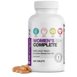 Bronson ONE Daily Women’s 50+ Complete Multivitamin Multimineral, 360 Tablets